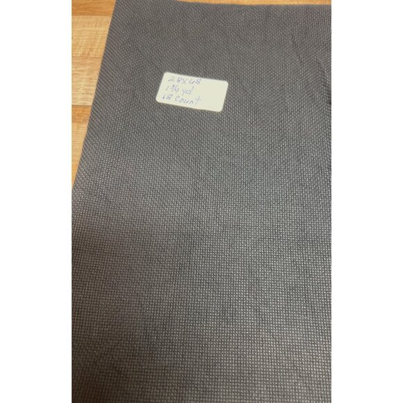 18 Count Aida Cross Stitch Fabric 28x68 Inches Black - Picture 1 of 2